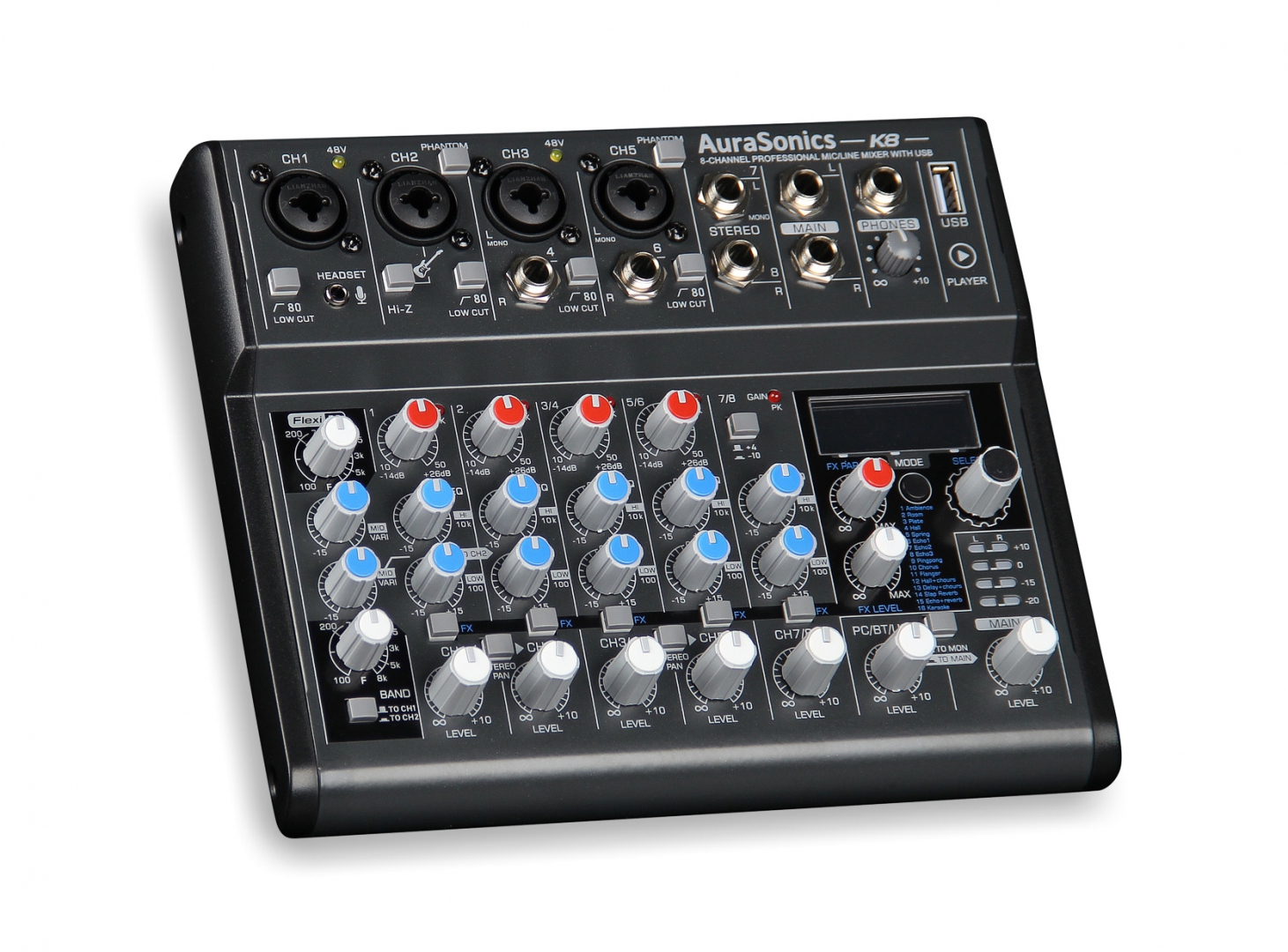 AuraSonics K8 компактный микшерный пульт в Куйбышеве