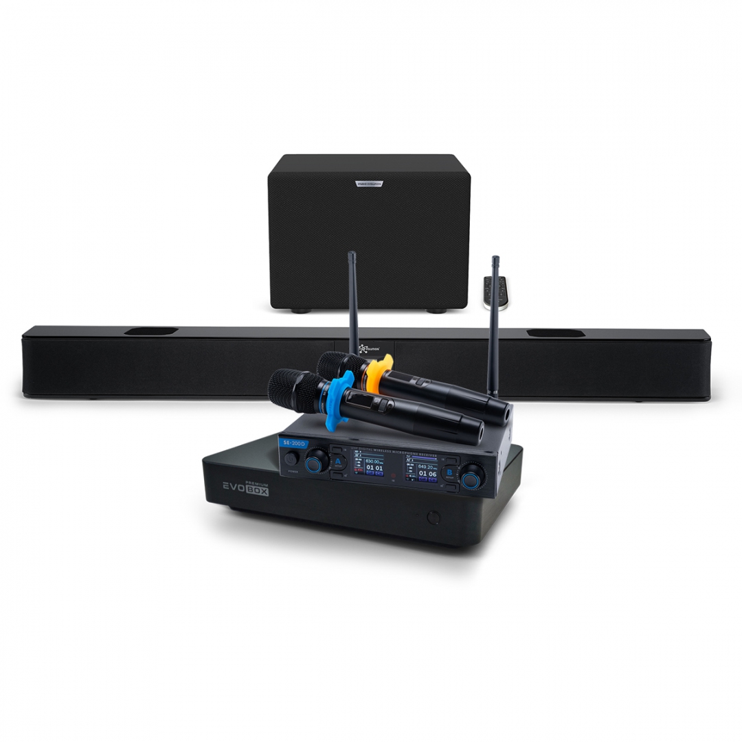 Hi-End караоке-система EVOBOX Premium + EvoSoundBar (саундбар с караоке) в Куйбышеве