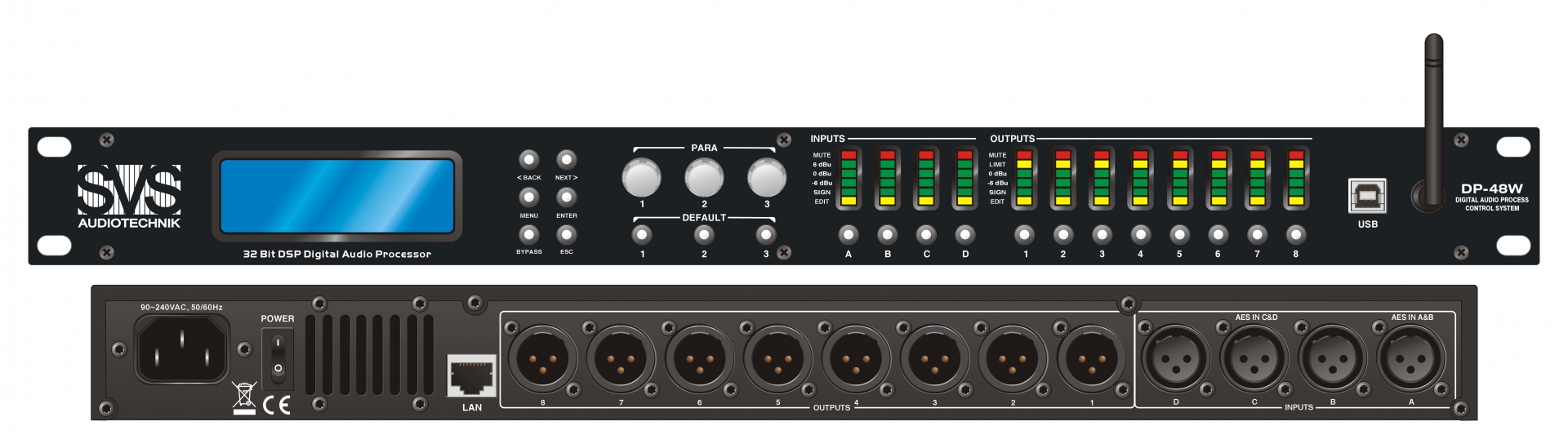 SVS Audiotechnik DP-48W Цифровой процессор: 4 входа 8 выходов в Куйбышеве