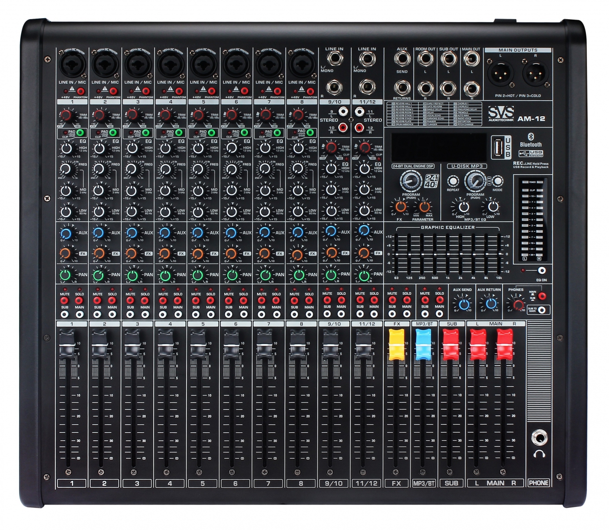 SVS Audiotechnik mixers AM-12 Микшерный пульт аналоговый, 12-канальный в Куйбышеве