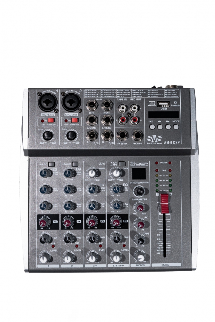 SVS Audiotechnik mixers AM-6 DSP Микшерный пульт аналоговый, 6-канальный SVS Audiotechnik mixers в Куйбышеве