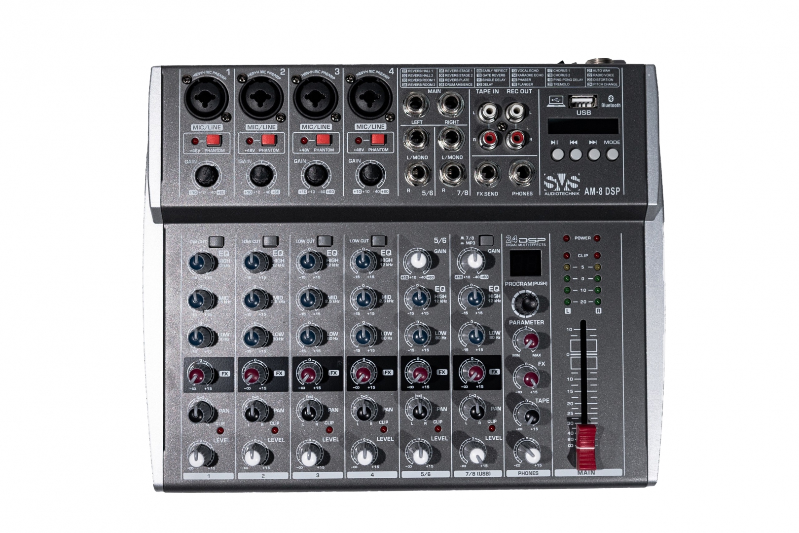SVS Audiotechnik mixers AM-8 DSP Микшерный пульт аналоговый, 8-канальный в Куйбышеве